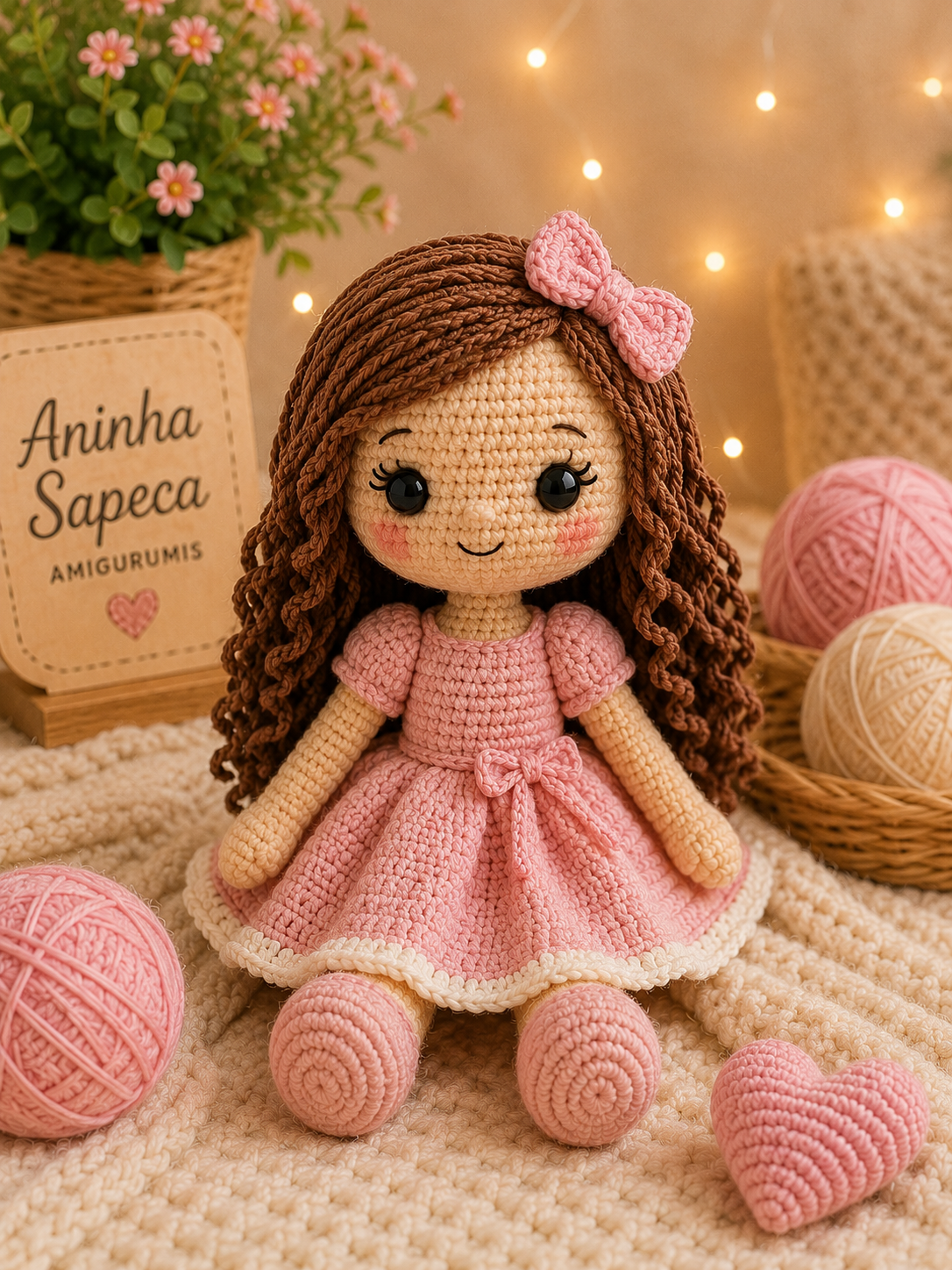 Boneca Amigurumi Clara